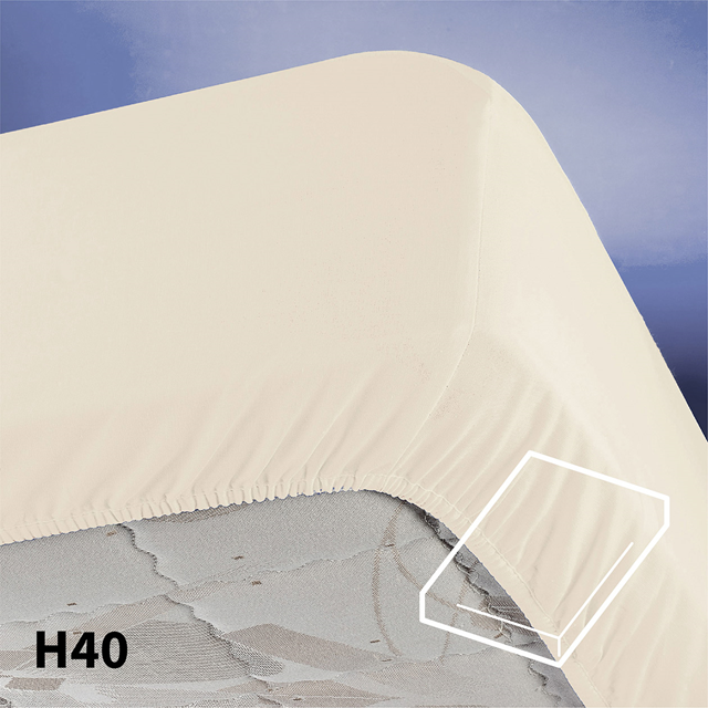 Hoeslaken Molton Stretch Deluxe Matrasbeschermer 40 cm