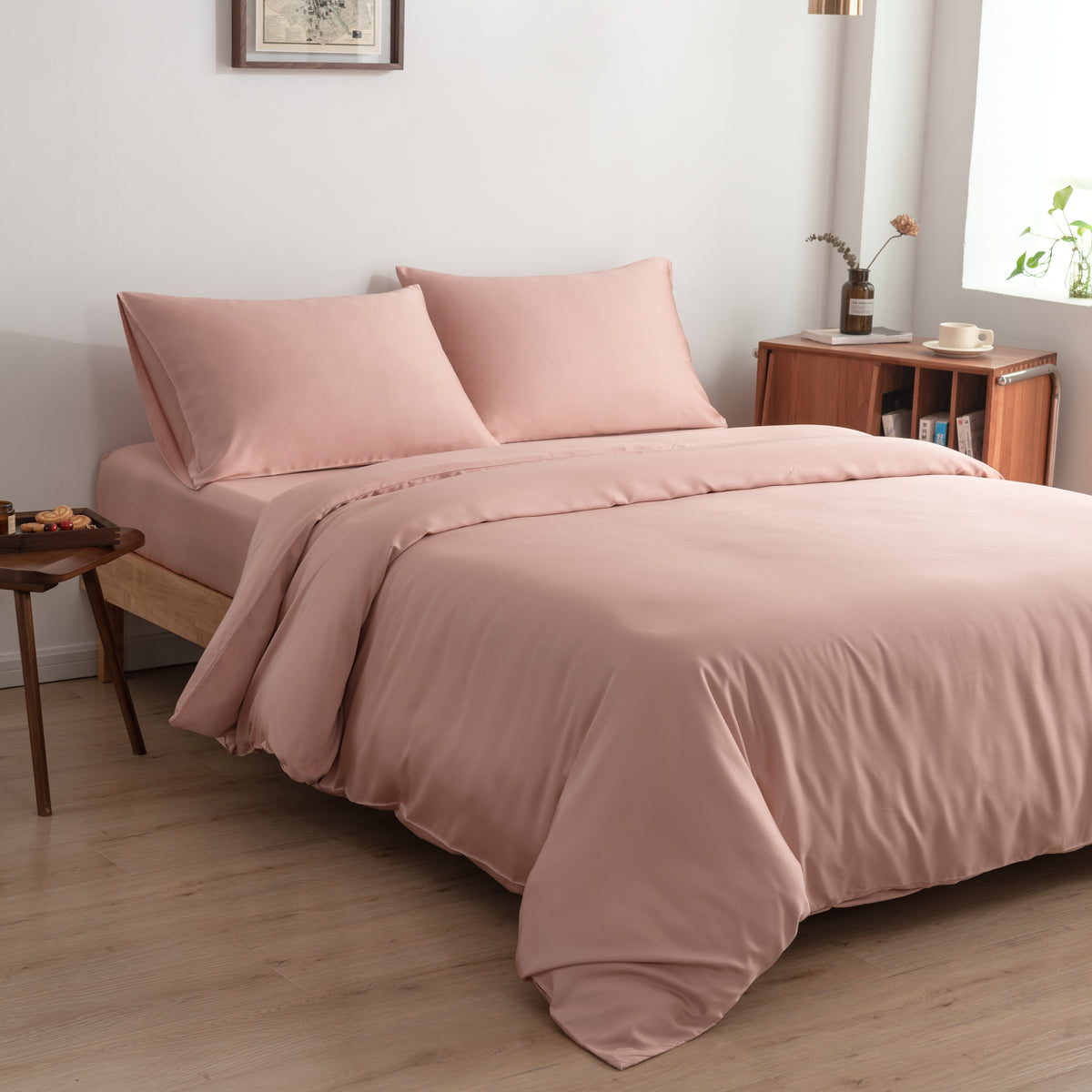 Dekbedovertrek Boomba Bamboe 400TC Cuddle Pink