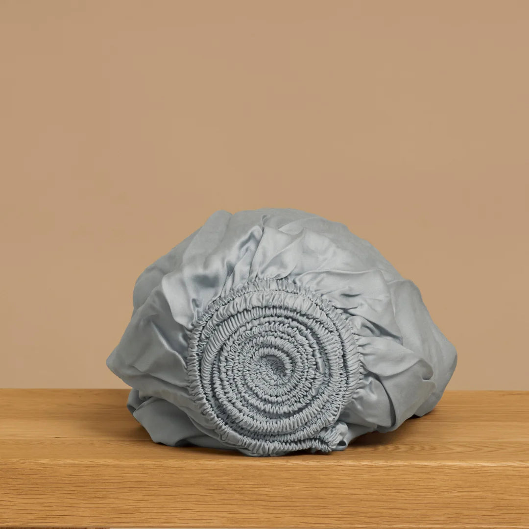 Topper Hoeslaken TENCEL™ Sateen Hoeslaken Grijs Blauw