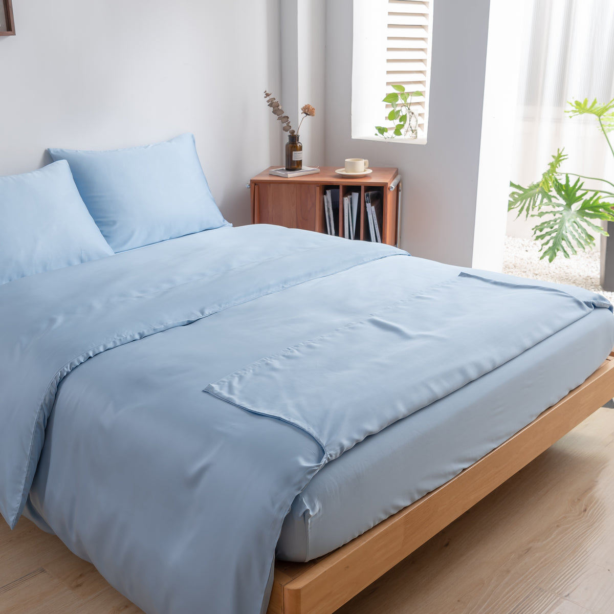 Dekbedovertrek Boomba Bamboe 400TC Sky Blue