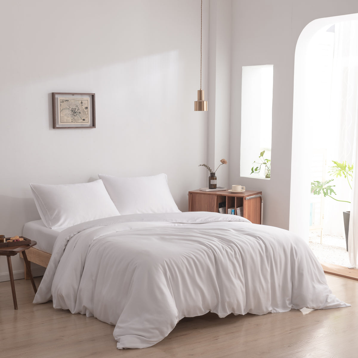 Dekbedovertrek Boomba Bamboe 400TC Coco White