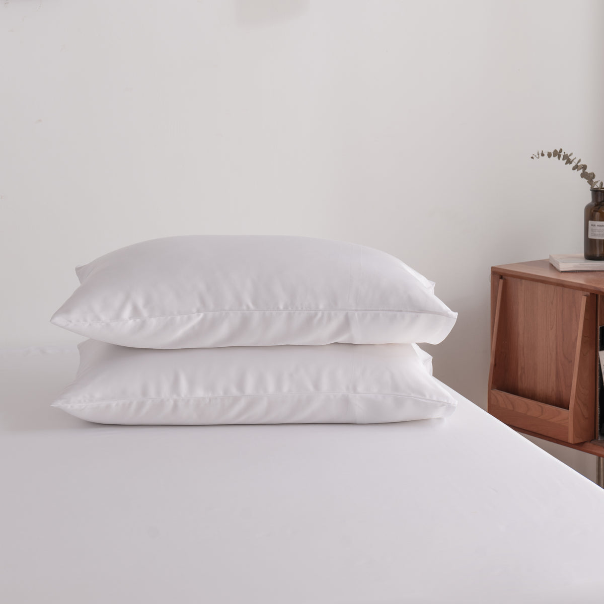 Kussensloop Bamboe 400TC Coco White