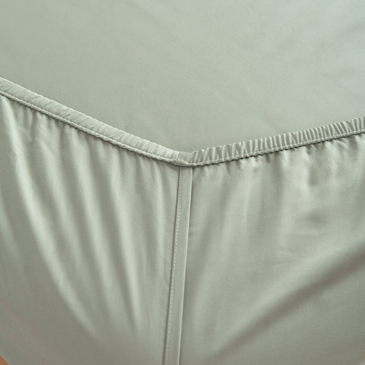 Hoeslaken Bamboe 400TC Sage Green 40cm