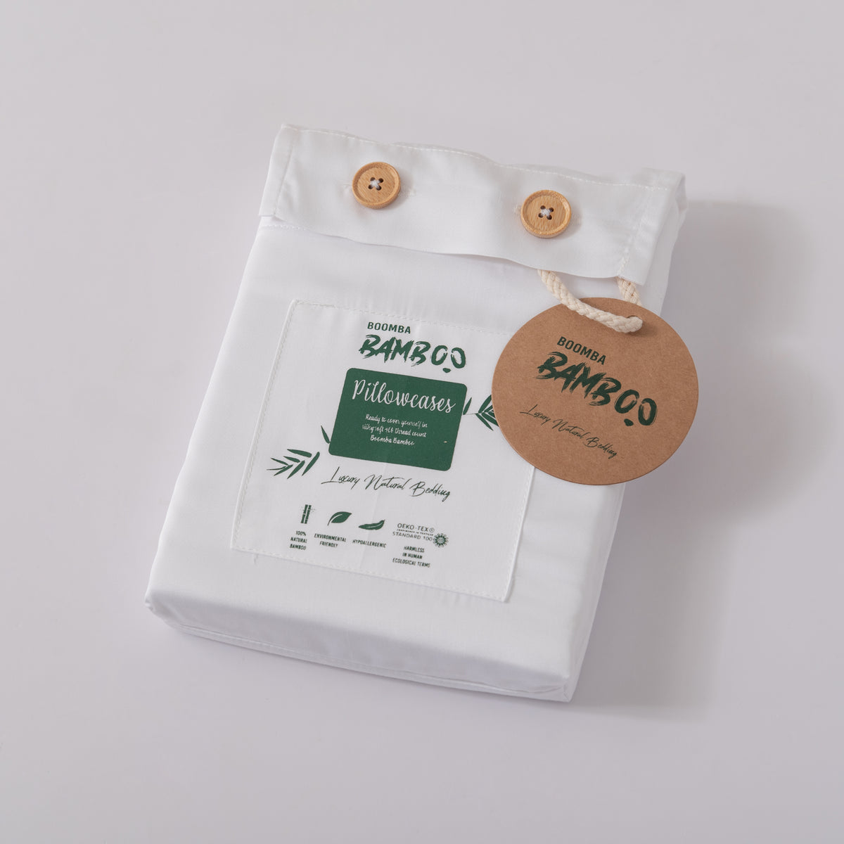 Kussensloop Bamboe 400TC Coco White