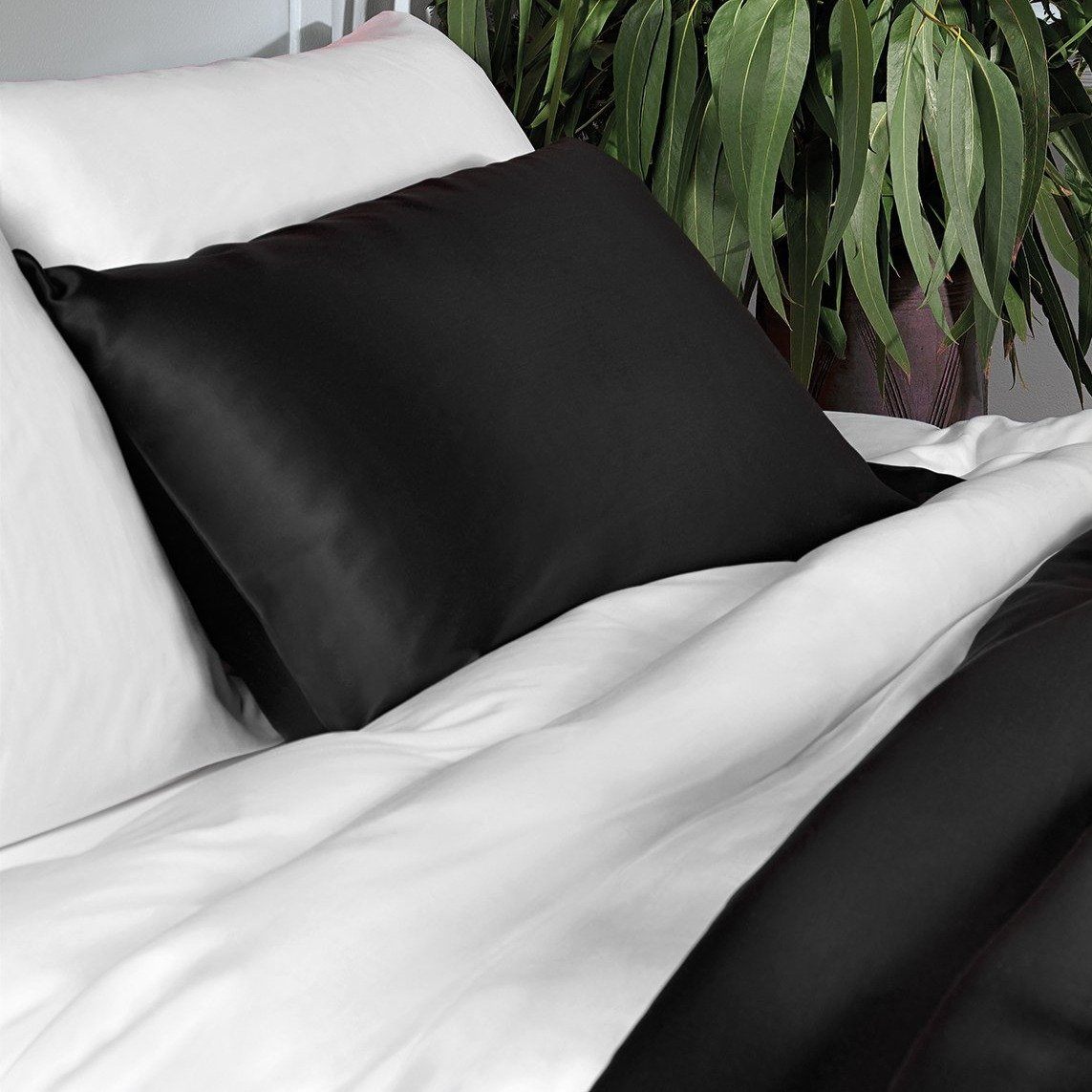 MADEIRA - Micromodal piece dyed Dekbedovertrek Zwart/wit/ecru Dekbedovertrek DOMMELIN 140 x 200/220cm (+1 sloop) Wit