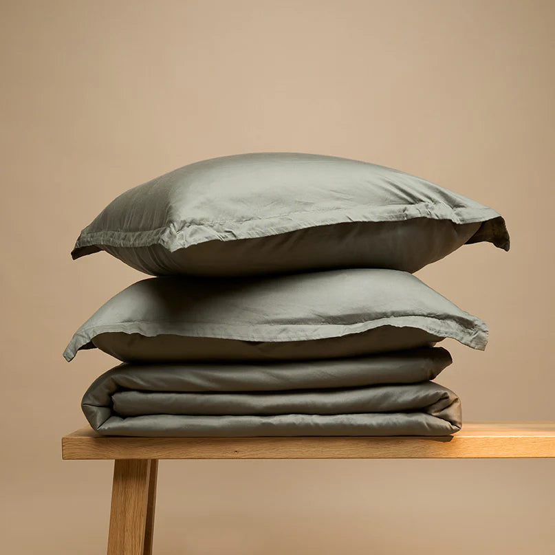 Dekbedovertrek Tencel™ Twill Olijfgroen