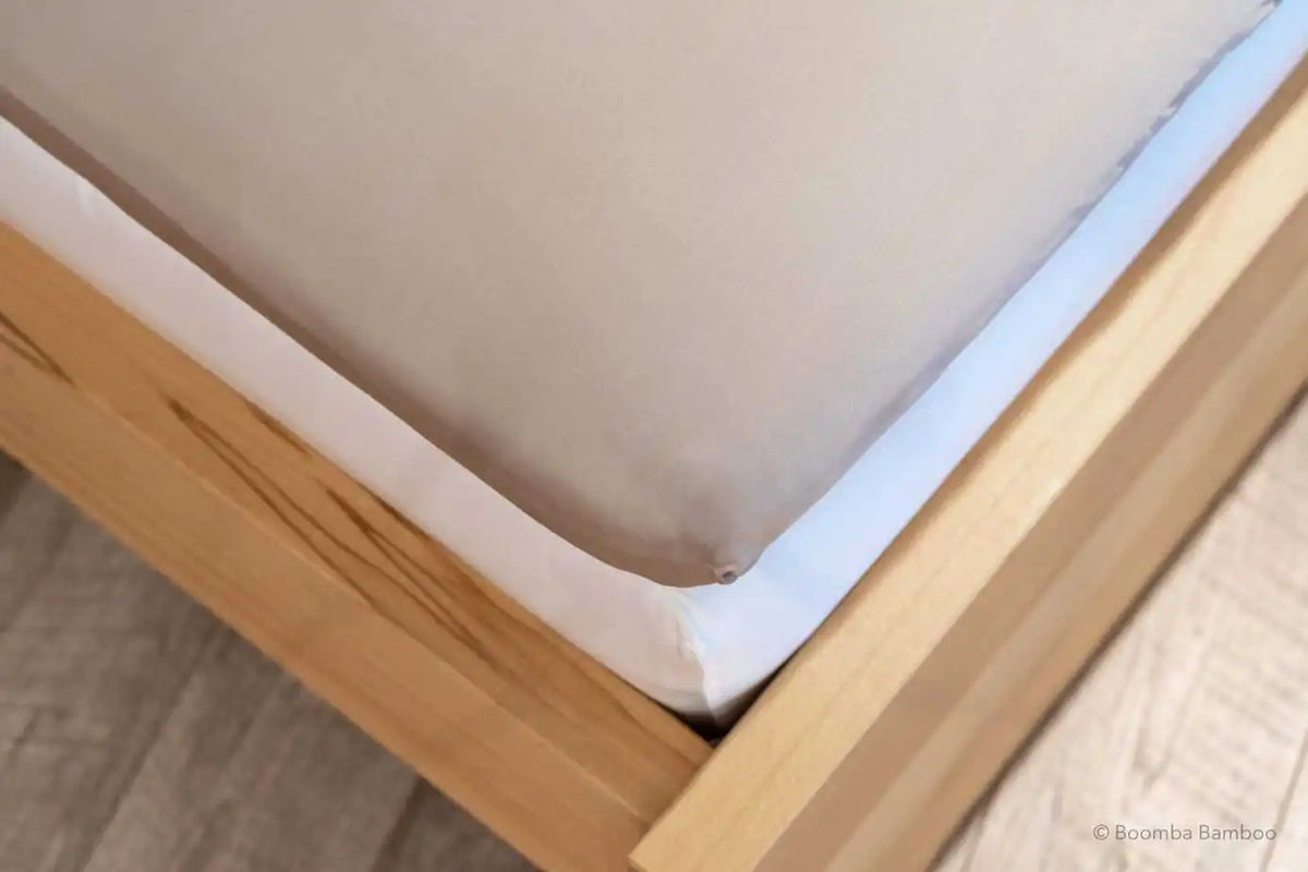 TOPPER Hoeslaken - Bamboe 400TC Soft Taupe 12cm