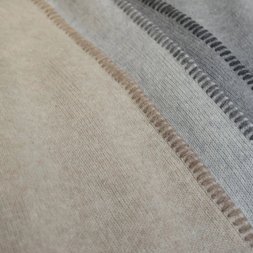 PLAID - Glasgow luxe, zachte wol Beige