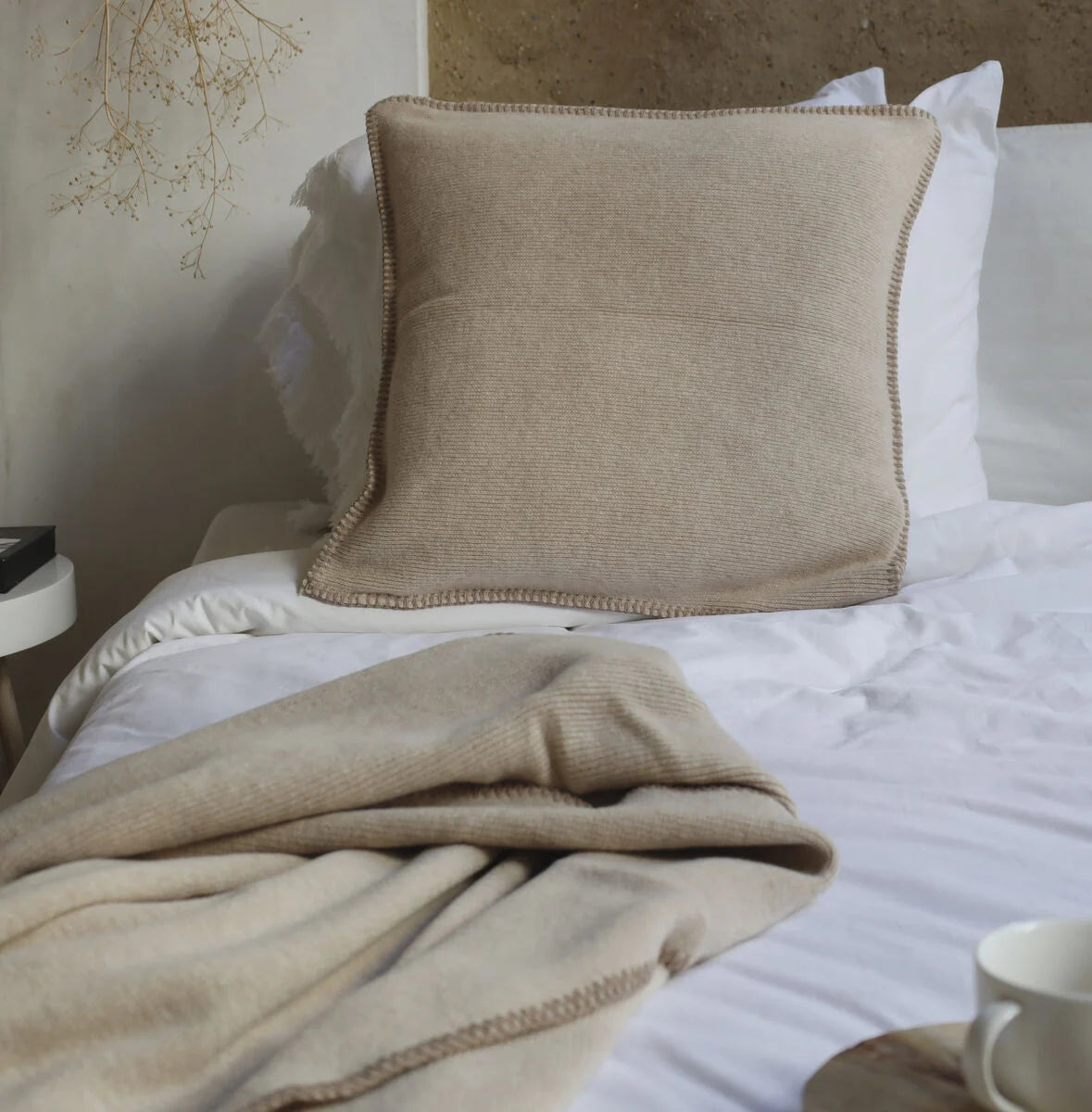 PLAID - Glasgow luxe, zachte wol Beige