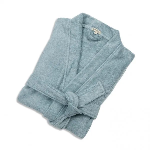 * Badjas Sento Unisex Katoen en Tencel Lichtblauw maat M