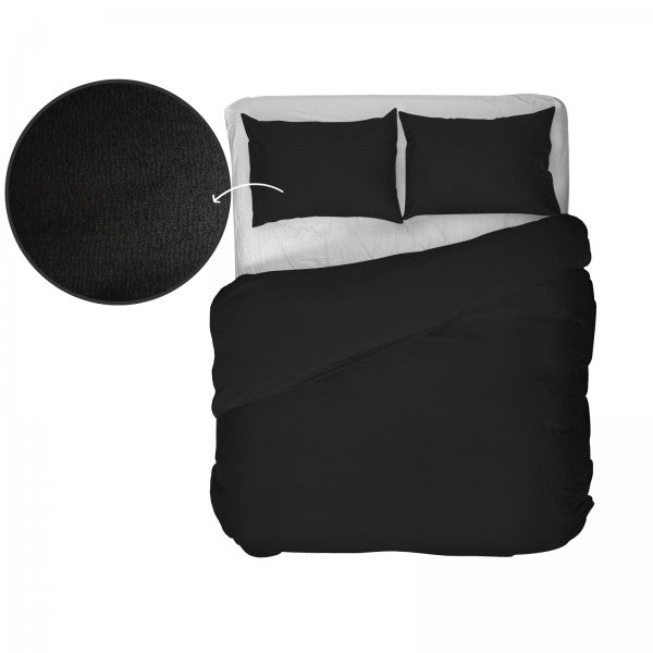 Dekbedovertrek Kiso Tencel 400TC Zwart