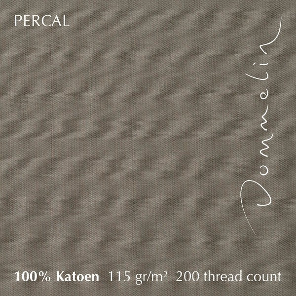 Hoeslaken Percal 200TC 40cm Taupe