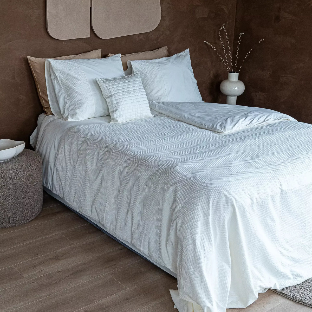 SPREI Liva Katoen Percal 220TC Wit