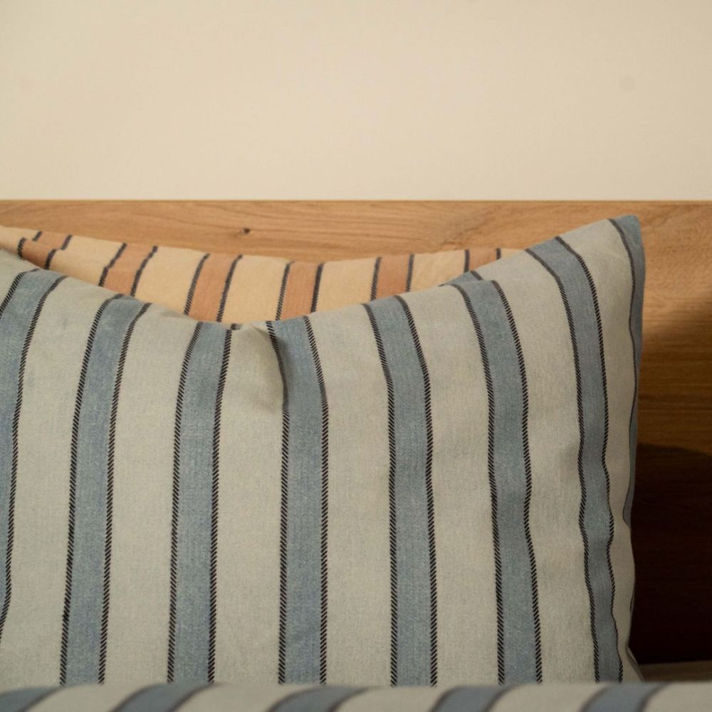 Dekbedovertrek Mala Katoen Flanel Blauw/Wit
