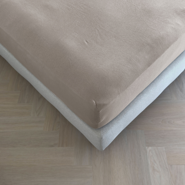 Hoeslaken Shizu Jersey 40 cm Taupe
