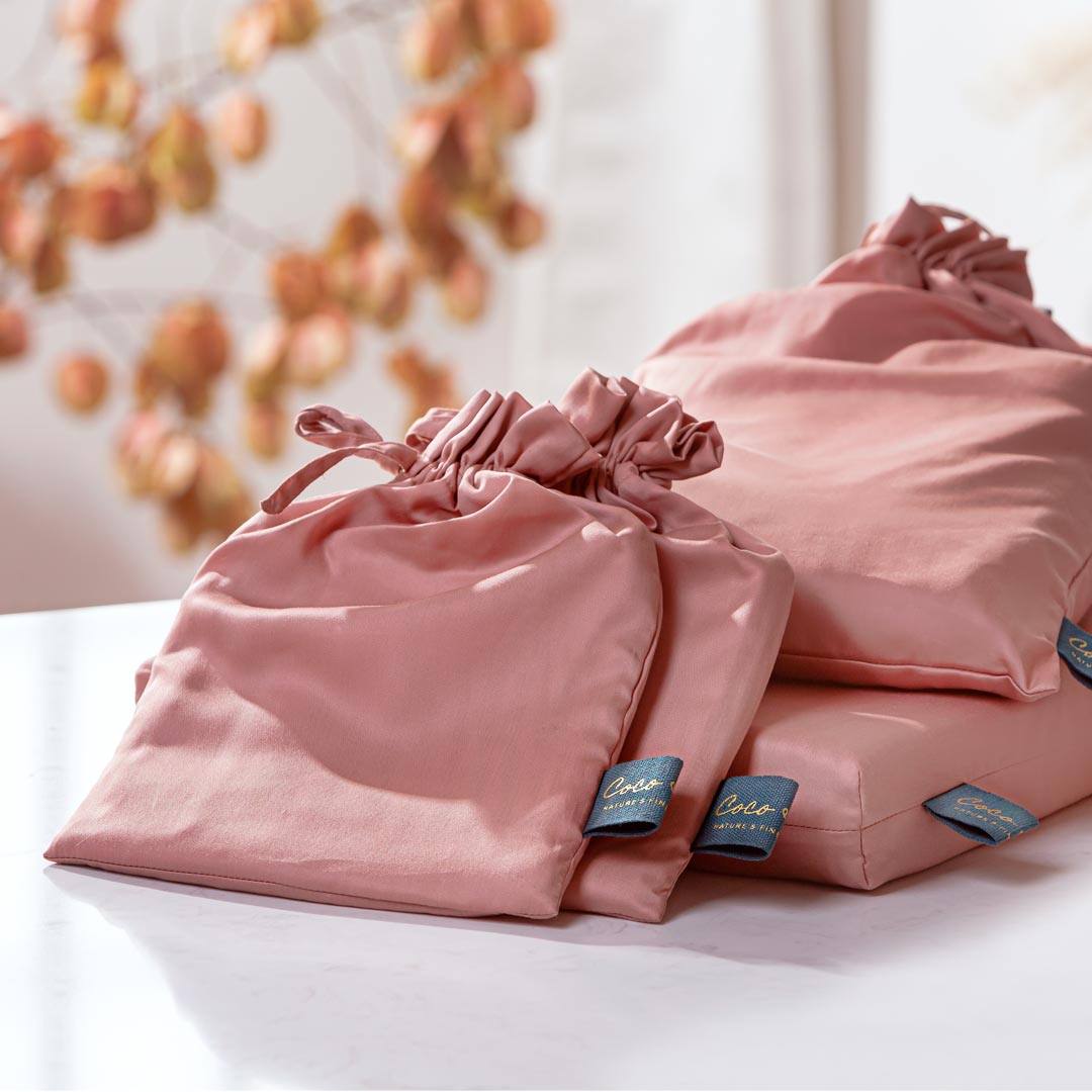 HOESLAKEN - Tencel Terra-roze Hoeslaken COCO & CICI