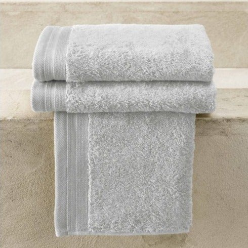 GASTENDOEKJES (3x) - Contessa Zilvergrijs 40 x 60cm Gastendoek DE WITTE LIETAER