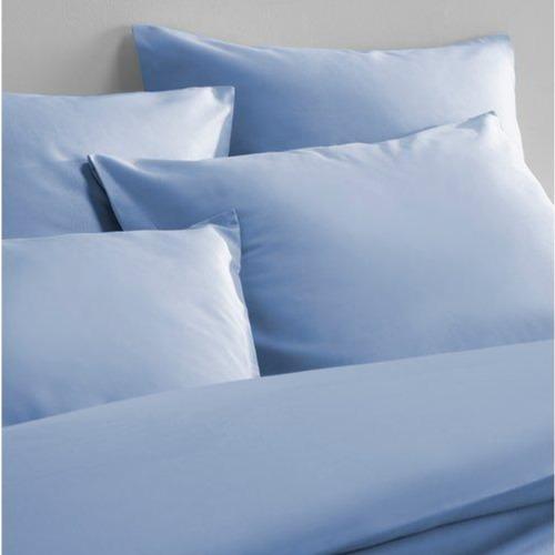 OLIVIA - Katoen Satijn Dekbedovertrek Serenity Blue Dekbedovertrek DE WITTE LIETAER