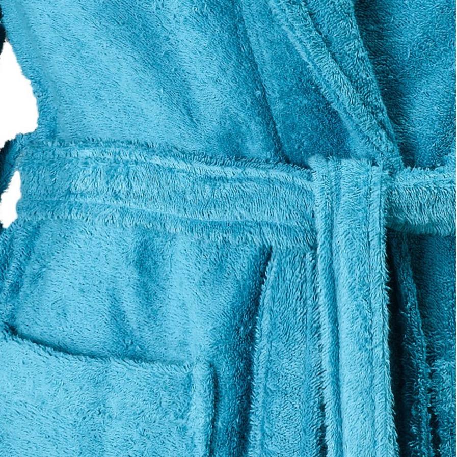 Badjas - Etrusk 100% katoen Unisex Blauw Badjas DE WITTE LIETAER