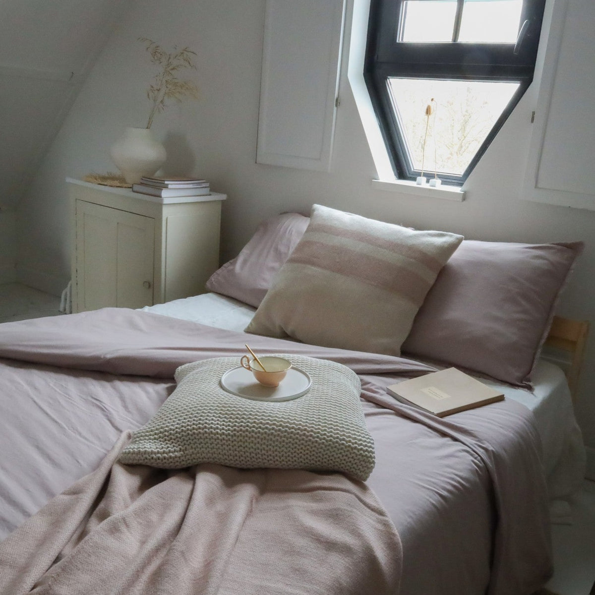 Dekbedovertrek Amsterdam Katoen Percal 300TC Roze