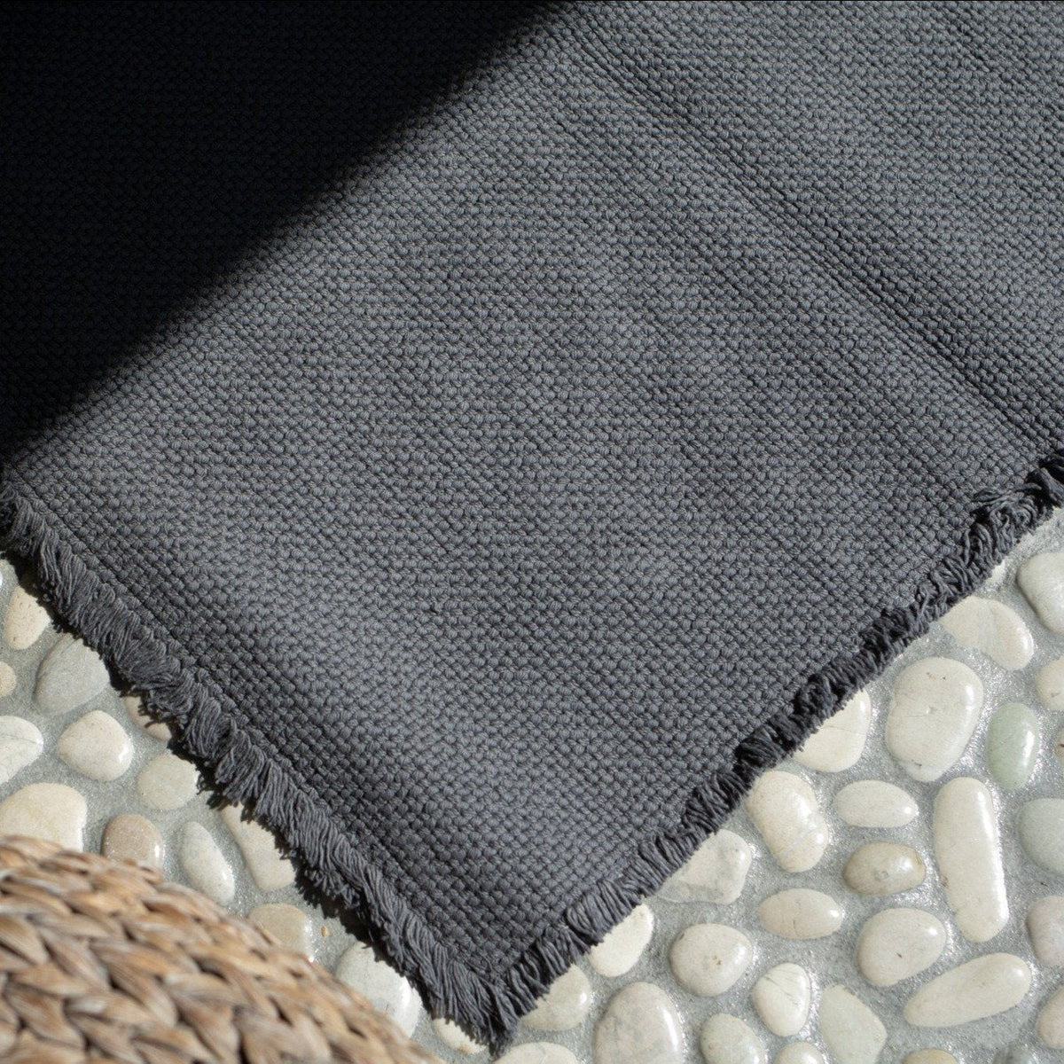 BADMAT - Patara 100% katoen Zand badmat HOUSE IN STYLE 50 x 80 cm Antraciet