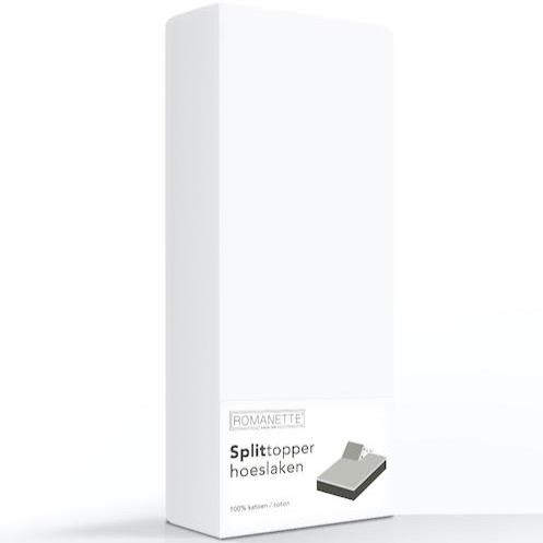 SPLIT-TOPPER Hoeslaken - Katoen Zilver 12 cm split-topper ROMANETTE