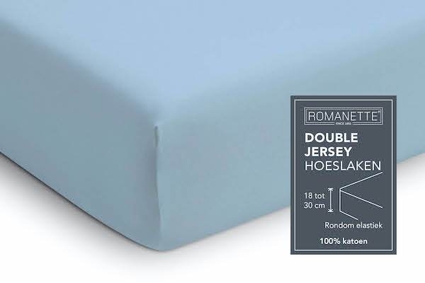 HOESLAKEN - Double Jersey Antraciet Hoeslaken ROMANETTE