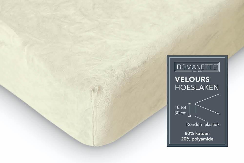 HOESLAKEN Velours - Bordo Hoeslaken ROMANETTE