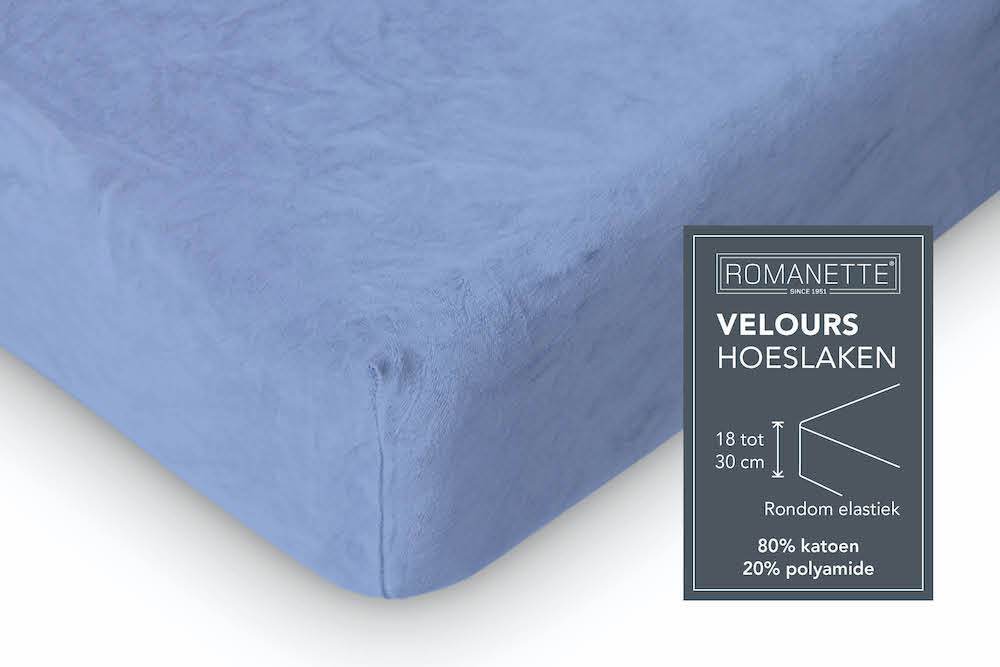 HOESLAKEN Velours - Terracotta Hoeslaken ROMANETTE