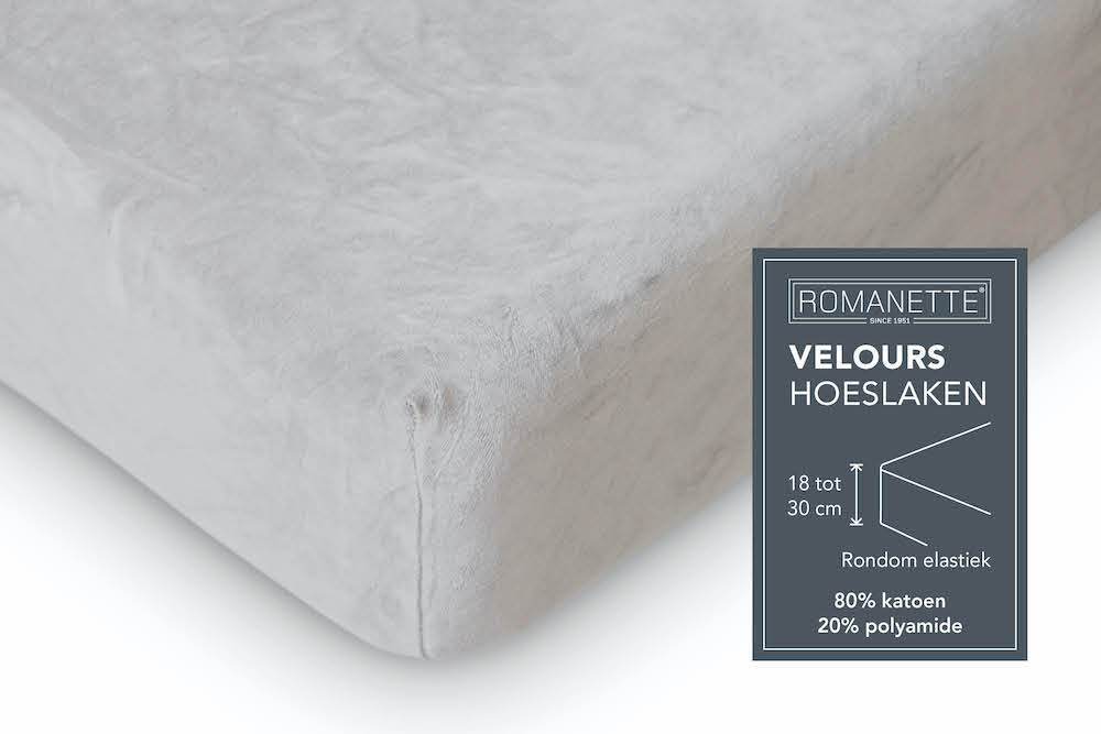HOESLAKEN Velours - Terracotta Hoeslaken ROMANETTE