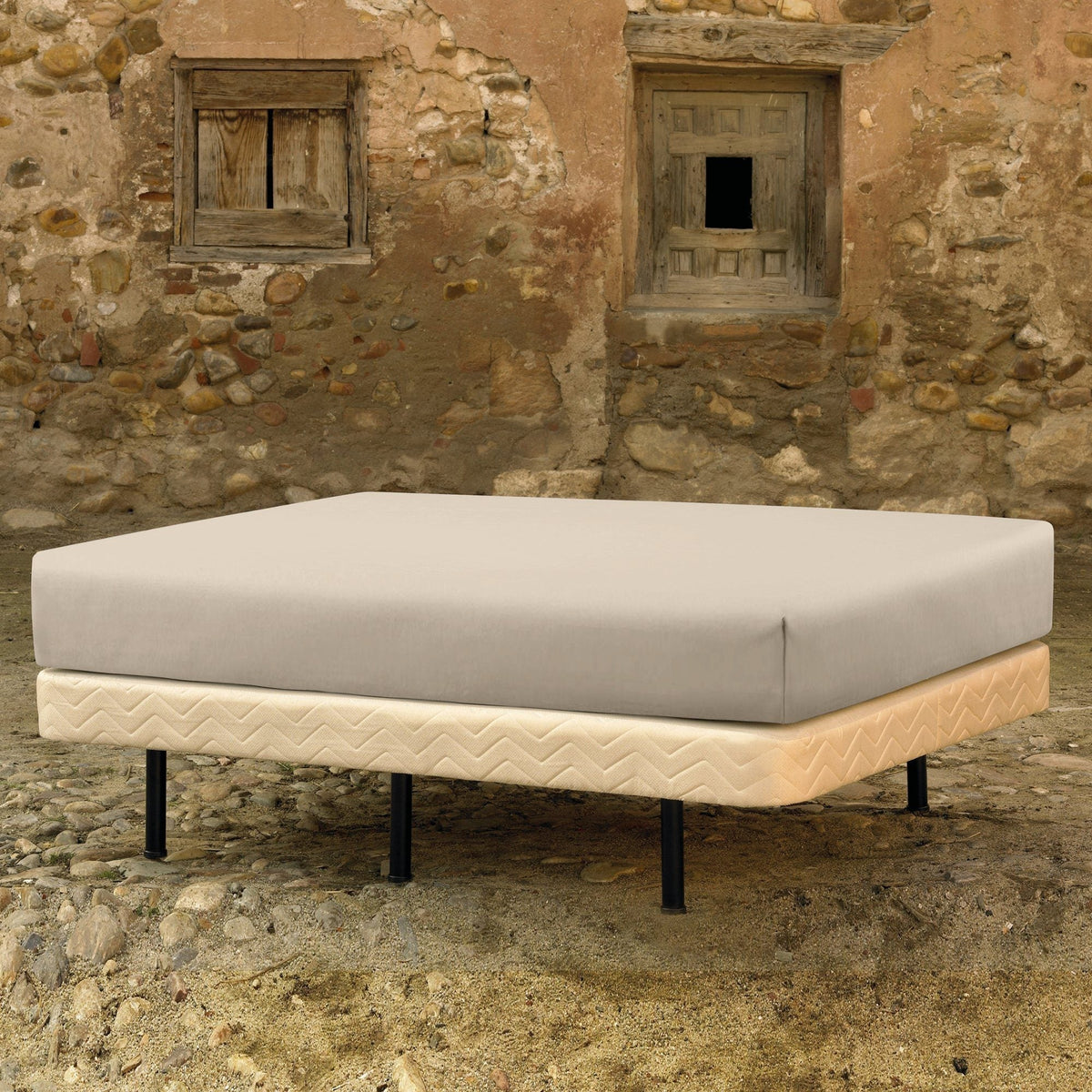 HOESLAKEN - Egyptisch katoen Blauw 45 cm Hoeslaken CASCINA COLORINI