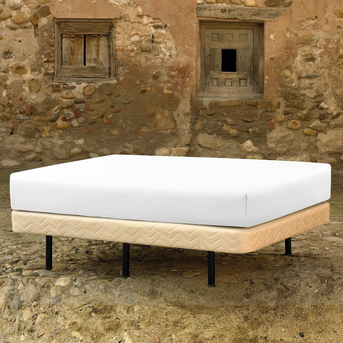 HOESLAKEN - Egyptisch katoen Blauw 45 cm Hoeslaken CASCINA COLORINI