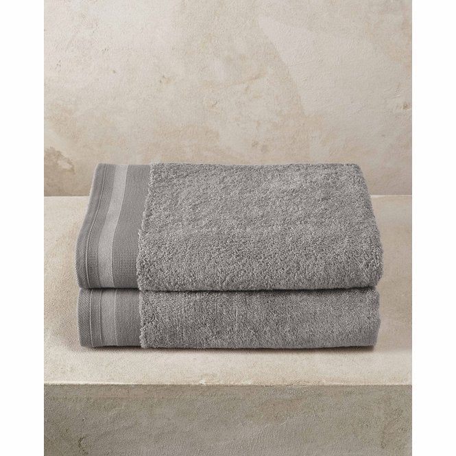 WASHANDJES (6x) - Contessa Steel grey 16 x 21cm Washandje DE WITTE LIETAER