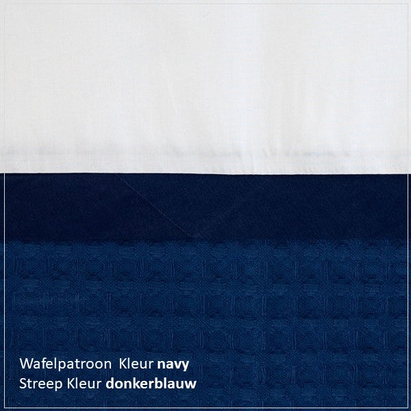 Dekbedovertrek Baria Percal 240TC Navyblauw