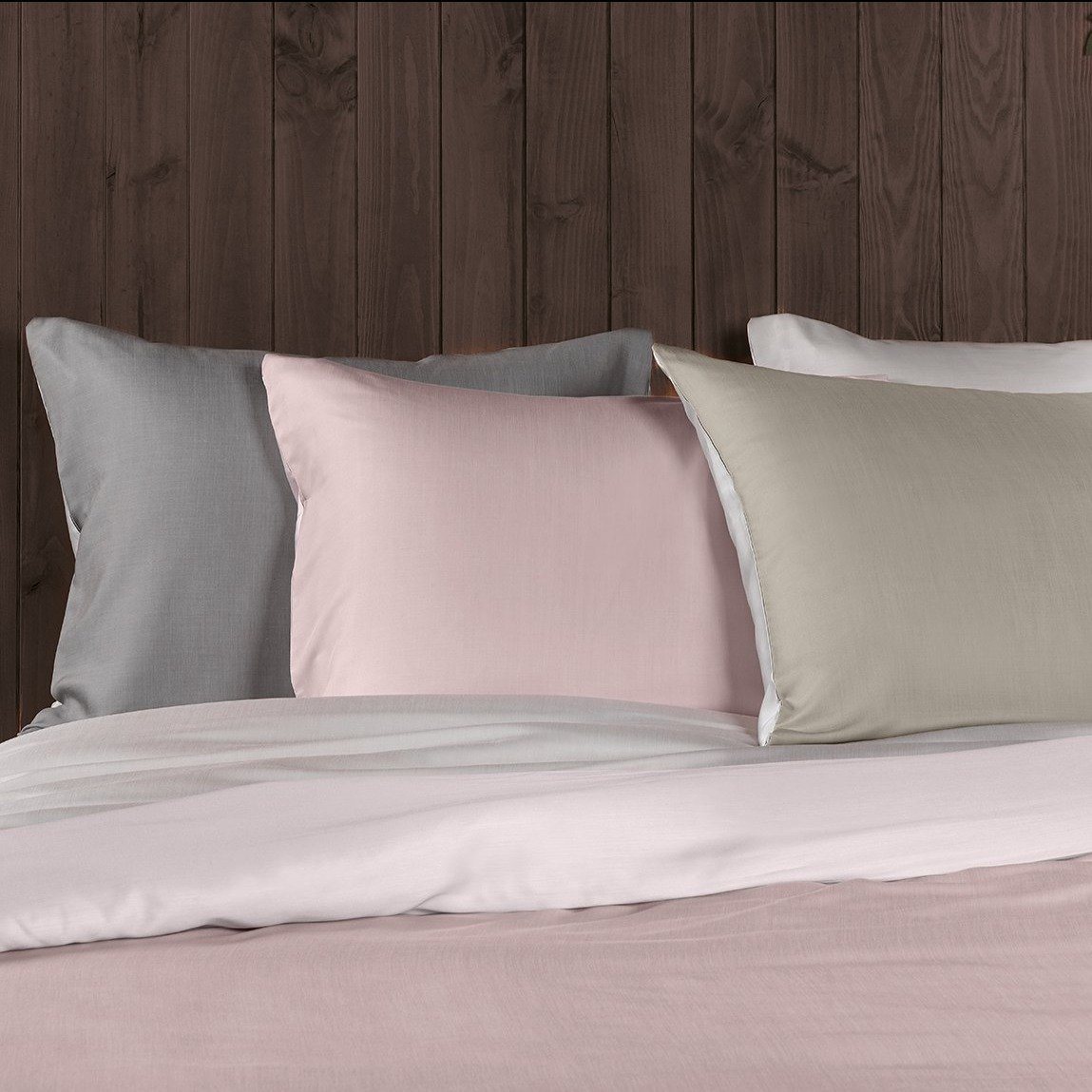 FAIA - Micromodal met Katoen Percal Dekbedovertrek Parel Dekbedovertrek DOMMELIN 140 x 200/220cm (+1 sloop) Poeder