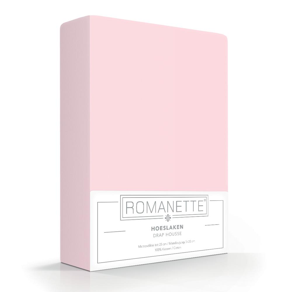 HOESLAKEN - Egyptisch katoen Roze 45 cm Hoeslaken CASCINA COLORINI