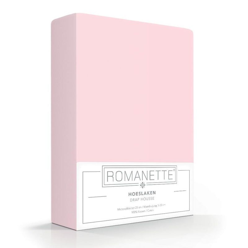 HOESLAKEN - Egyptisch katoen Roze 45 cm Hoeslaken CASCINA COLORINI
