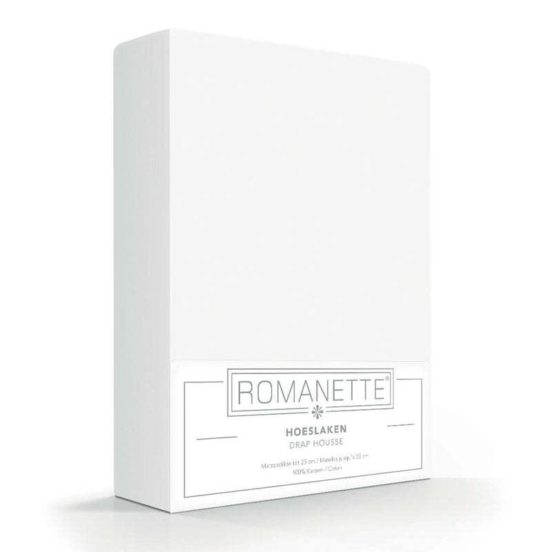 BOXSPRING HOESLAKEN - Egyptisch katoen (220TC) Wit Hoeslaken CASCINA COLORINI