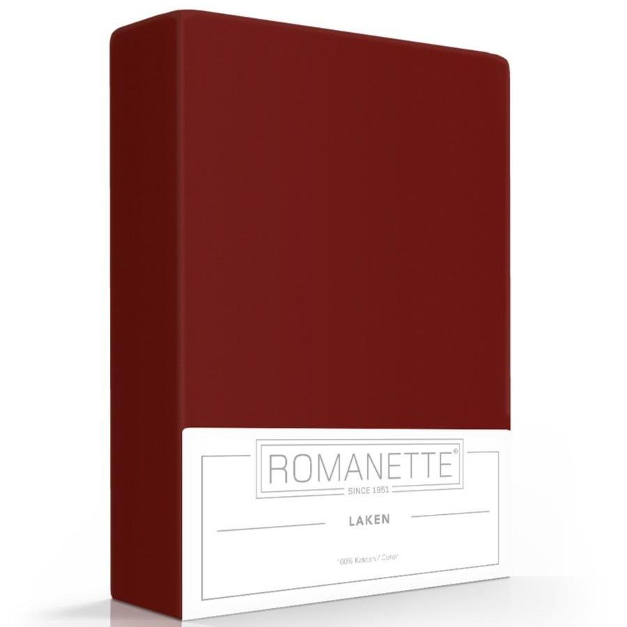 LAKEN - Egyptisch Katoen (220TC) laken CASA DORMI 150 x 250 cm bordo rood