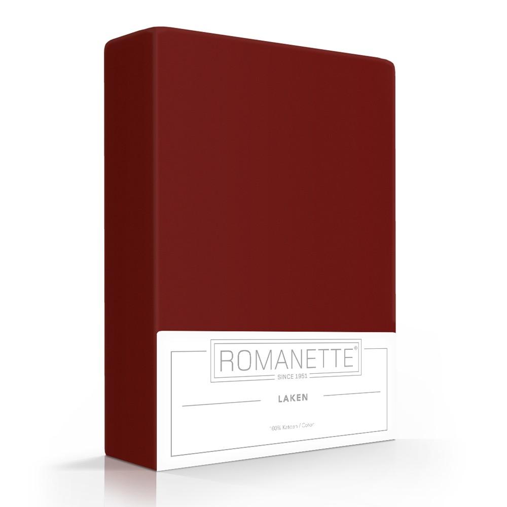 LAKEN - Egyptisch Katoen (220TC) laken CASA DORMI 150 x 250 cm bordo rood