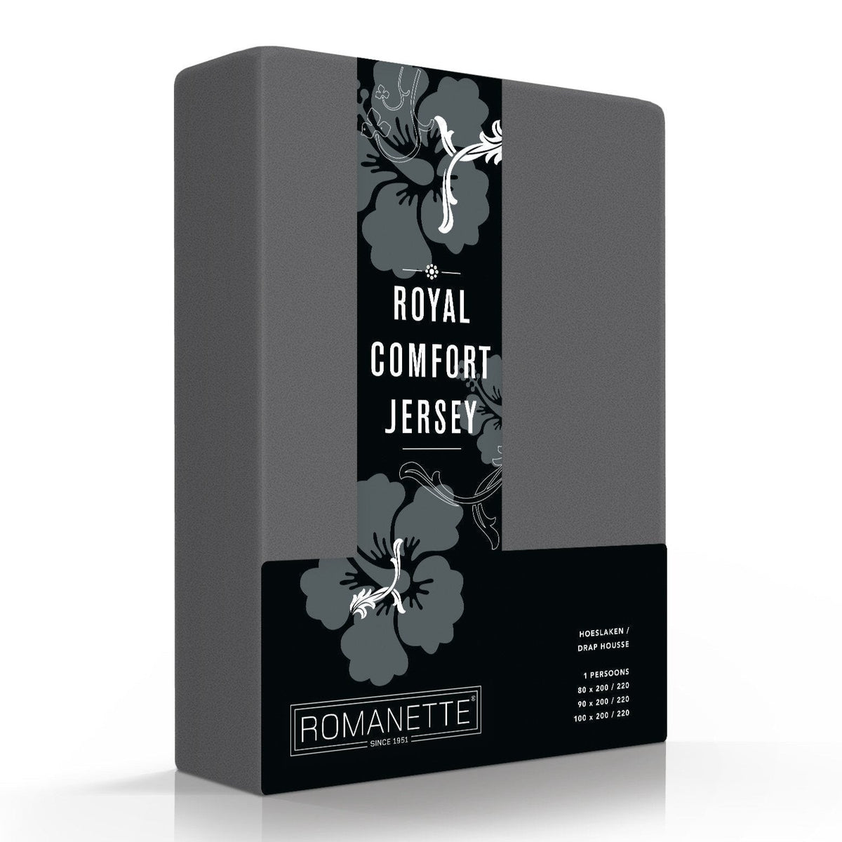 HOESLAKEN - Royal Comfort Jersey Wit 30 cm Hoeslaken ROMANETTE