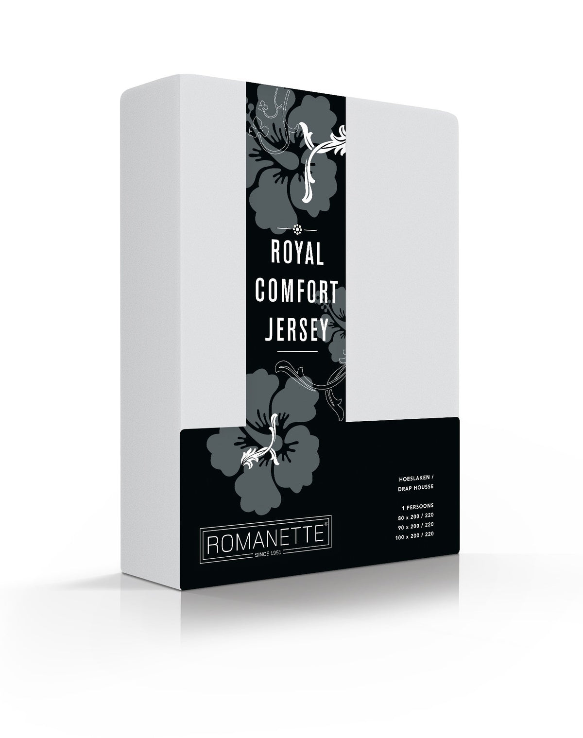 HOESLAKENS Royal Comfort Jersey - 8 kleurvarianten Hoeslaken ROMANETTE 80/90/100 x 200/210/220 zilver