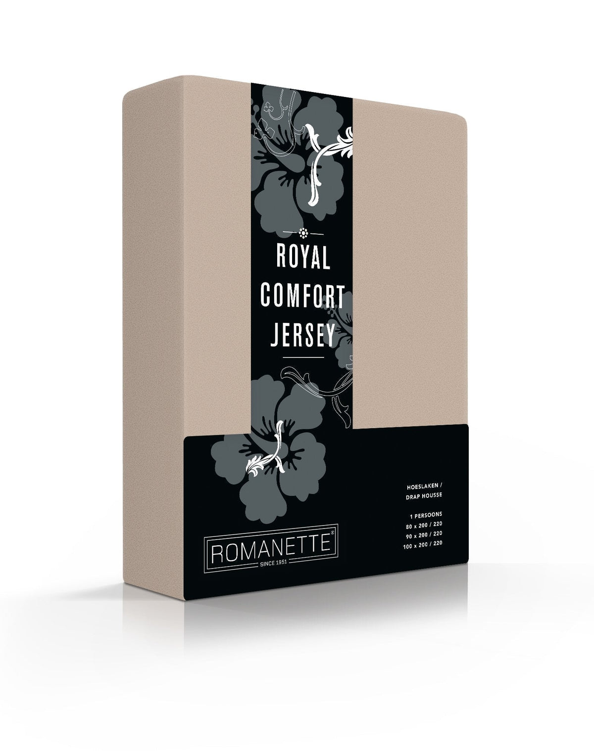 HOESLAKEN - Royal Comfort Jersey Wit 30 cm Hoeslaken ROMANETTE