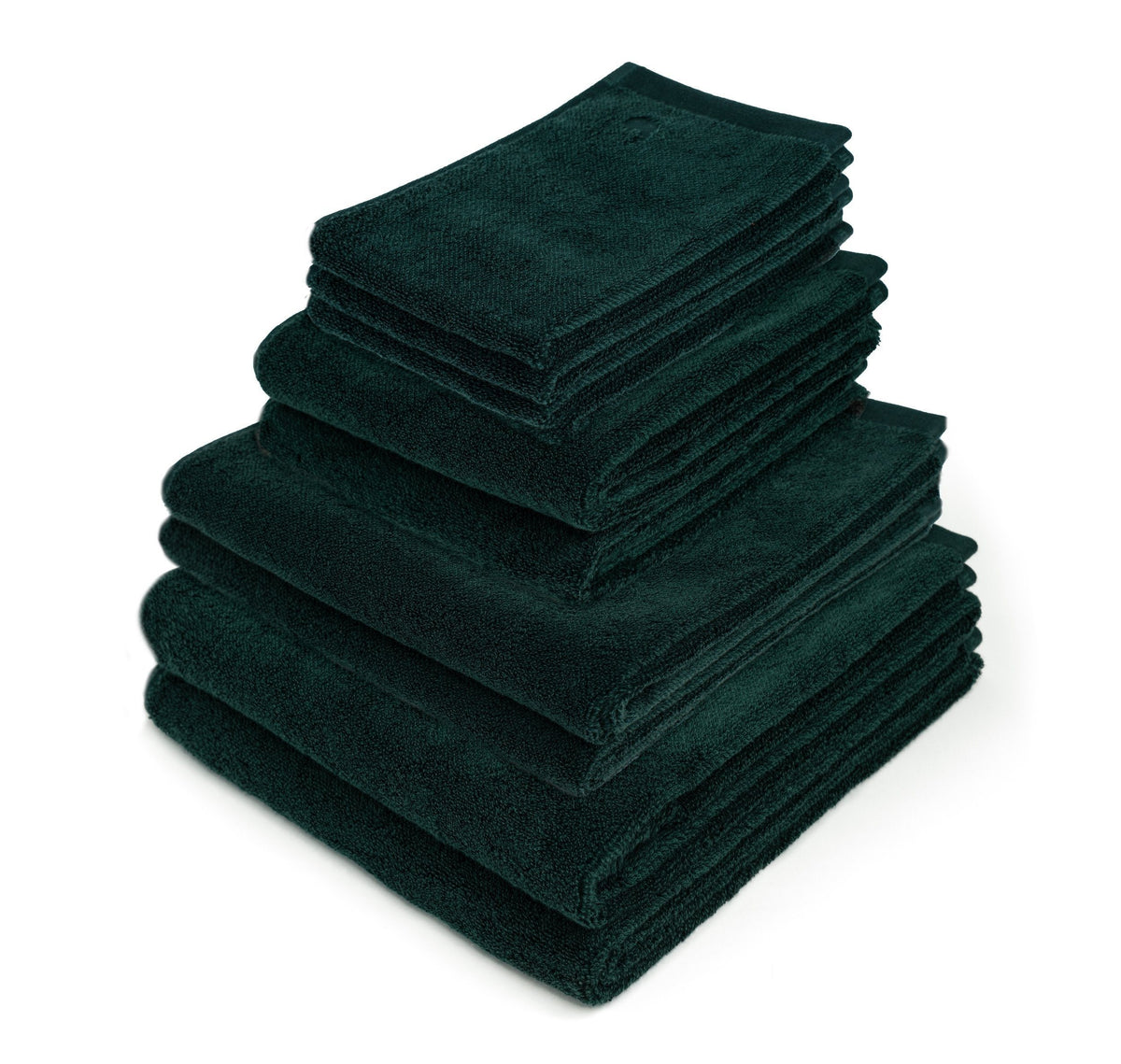 BADSET - Complete set (10stuks) Groen Handdoeken FOUR LEAVES 