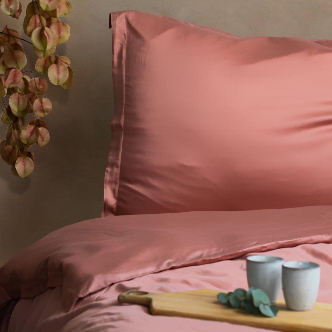 HOESLAKEN - Tencel Terra-roze Hoeslaken COCO & CICI