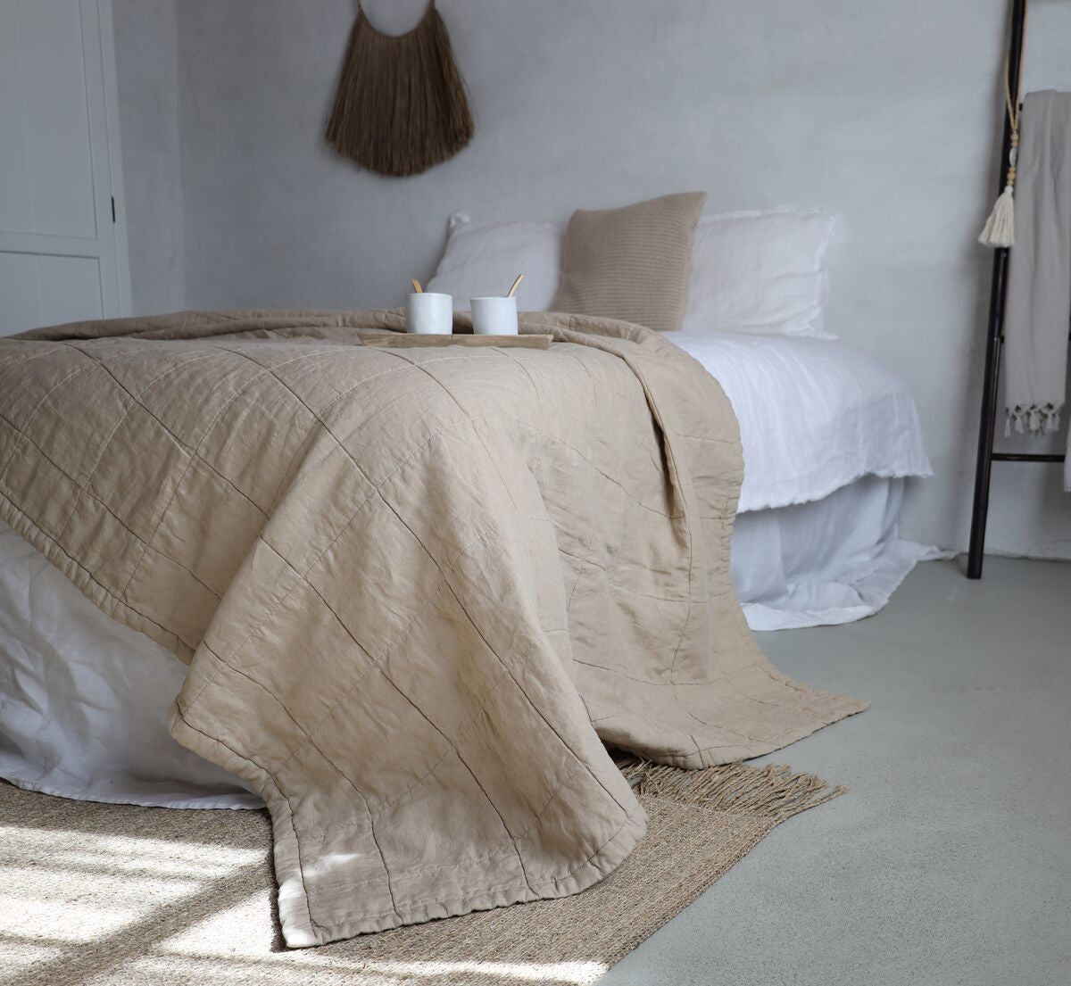 PLAID - Nice Linnen met Katoen Naturel