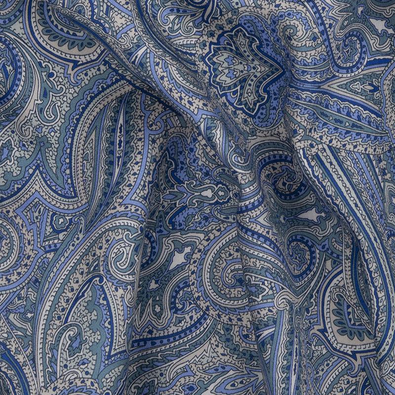 STELVIO - Katoen-Satijn (400TC) Dekbedovertrek Blauw Dekbedovertrek DOMMELIN