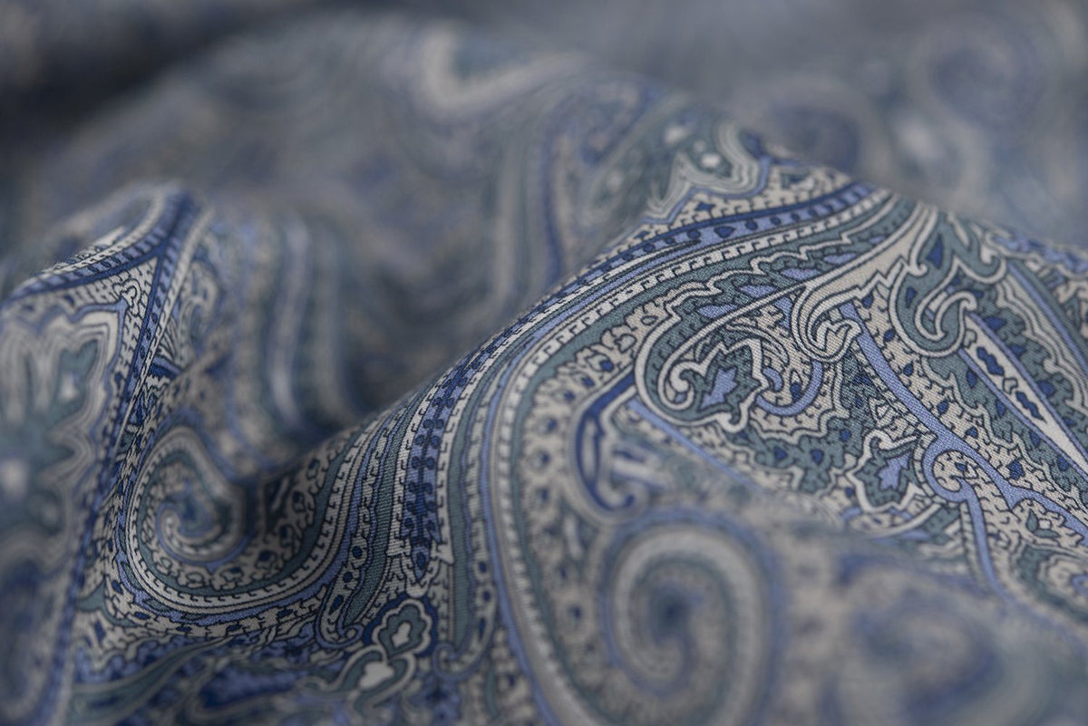 STELVIO - Katoen-Satijn (400TC) Dekbedovertrek Blauw Dekbedovertrek DOMMELIN