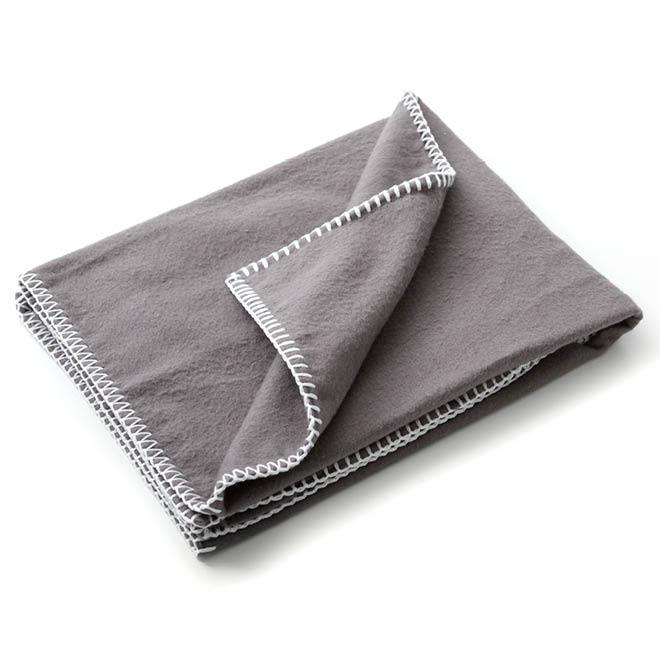 VISCONTI - Dekbedovertrek Flanel Antraciet Dekbedovertrek ROMANETTE