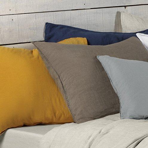 TOUGH - 100% Linnen Dekbedovertrek Ambergeel Dekbedovertrek DOMMELIN